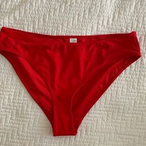 NWT High waist red bikini bottoms